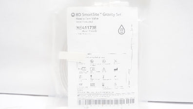 BD 41173E SmartSite Gravity Set Ndle. Free Valve Alaris 17mL x104in, 20 drops(x)